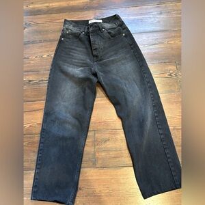 Caron Callahan washed black jeans